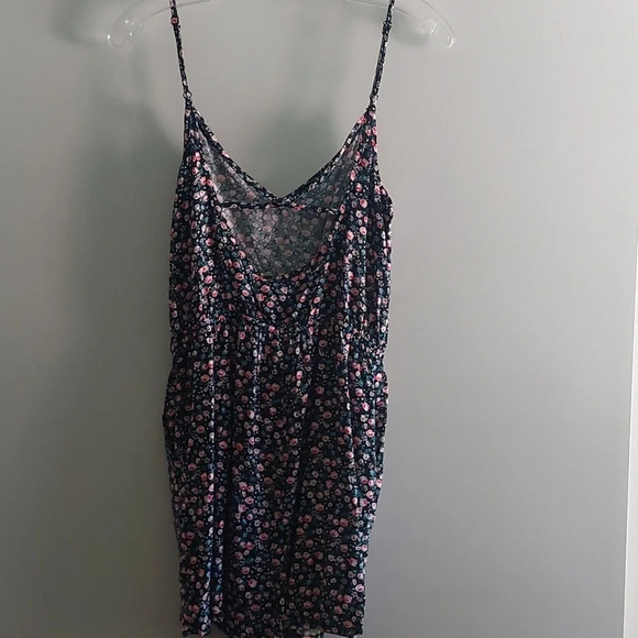 Ditsy Floral playsuit romper jumper shorts black summer Beach Festival  6 - Picture 4 of 5